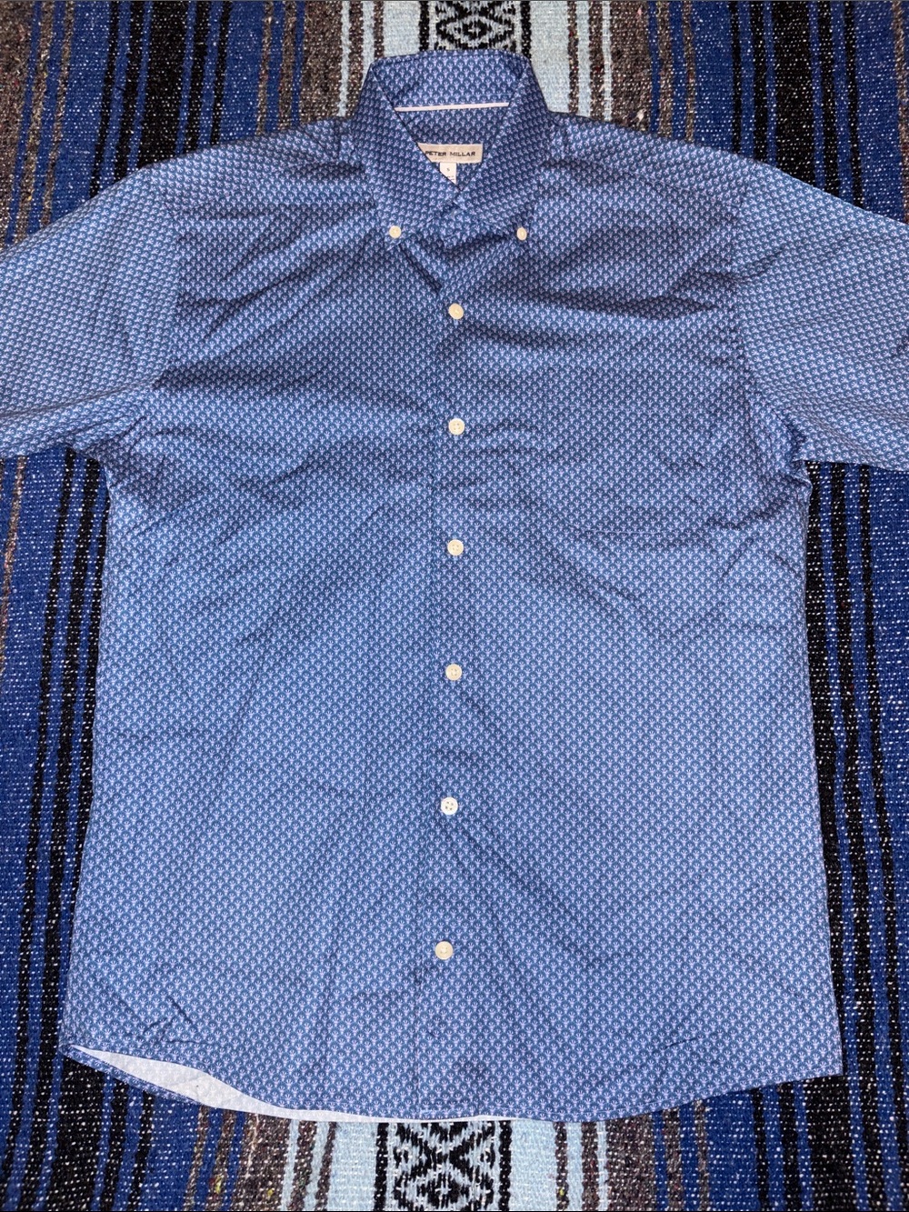Peter Millar Shortsleeve Casual Button Down Shirt